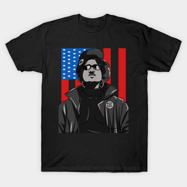 Black Panther Party American T-Shirt by Noseking